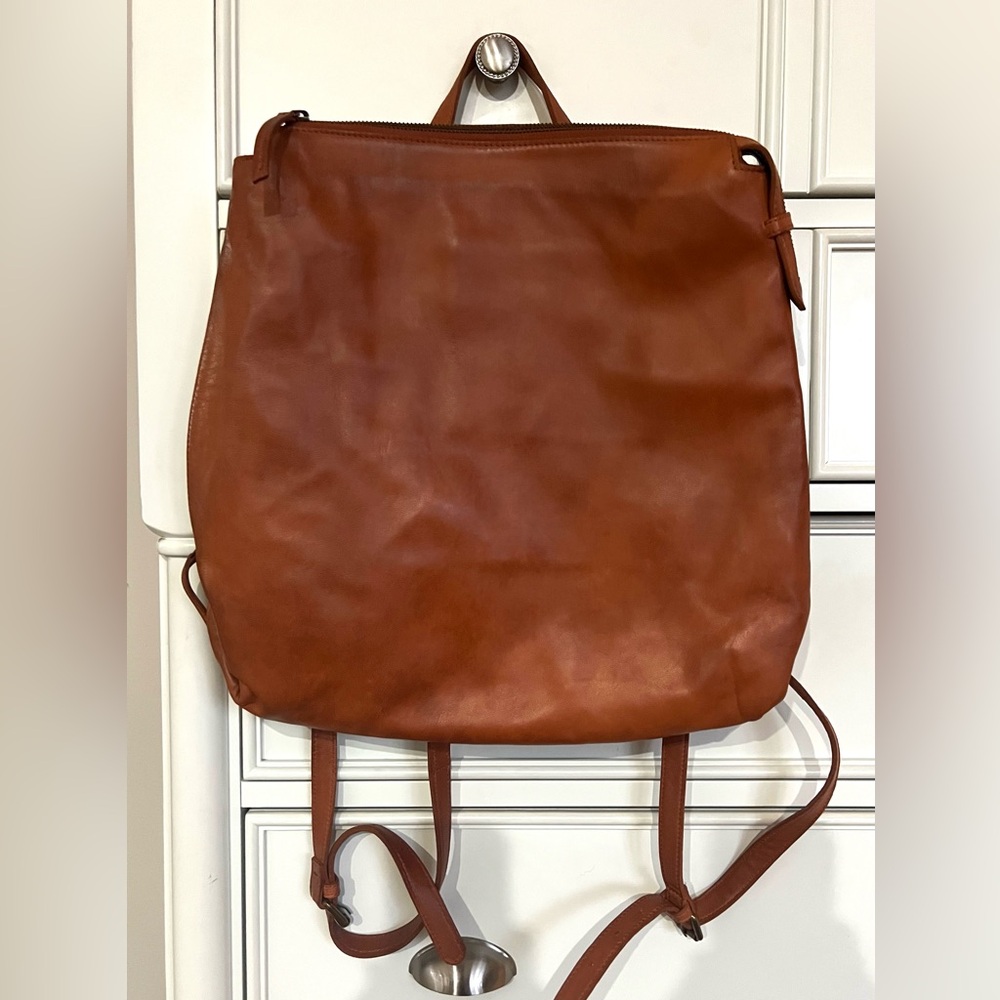 NEW Anthropologie Leather Backpack. Used once.